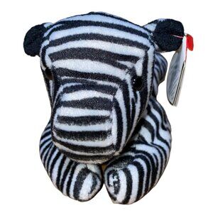 Ty Beanie Babies Ziggy Zebra Plush Stuffed Animal Hang 4th Gen Tush 4th Gen Tag